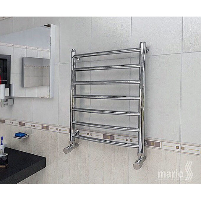 Водяной полотенцесушитель Mario Классик 1.1.0104.01.P (4820111350308, 700x430, хром/сатин/белый глянец/черный матовый/графит/золото/бронза), фото 7