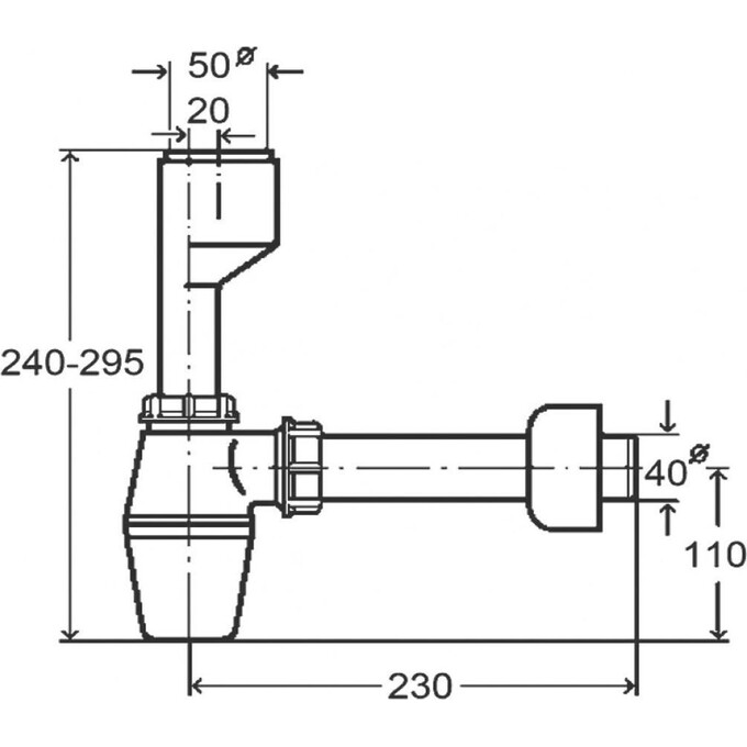 Пляшковий сифон для пісуарів Viega 112271, фото , изображение 2