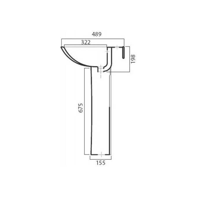 П'єдестал Am.Pm Bourgeois C654910WH, фото , изображение 2