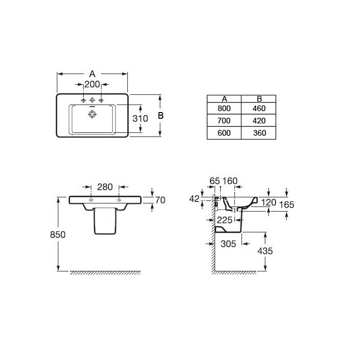 Полупьедестал для раковины Roca Khroma A337652000, фото 2