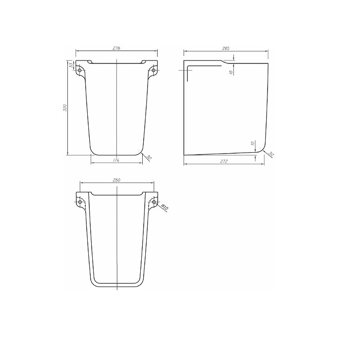Полупьедестал Kolo Nova Pro M37100000, фото 3