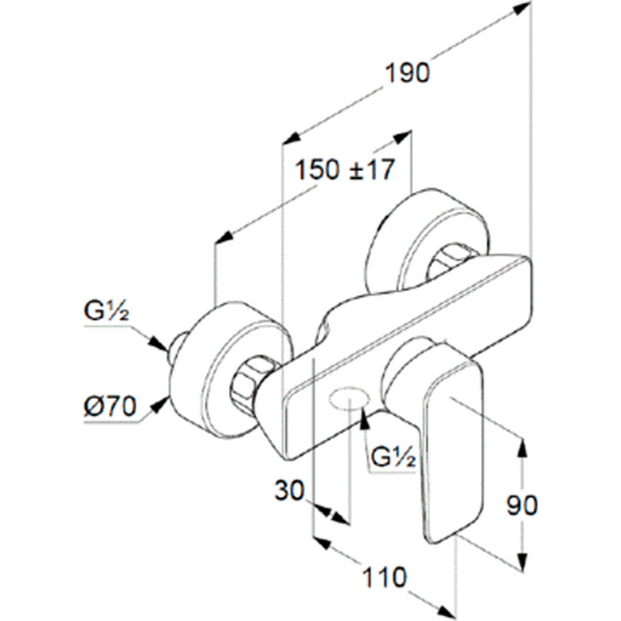 Смеситель для душа Kludi Pure And Style 408410575, фото 7