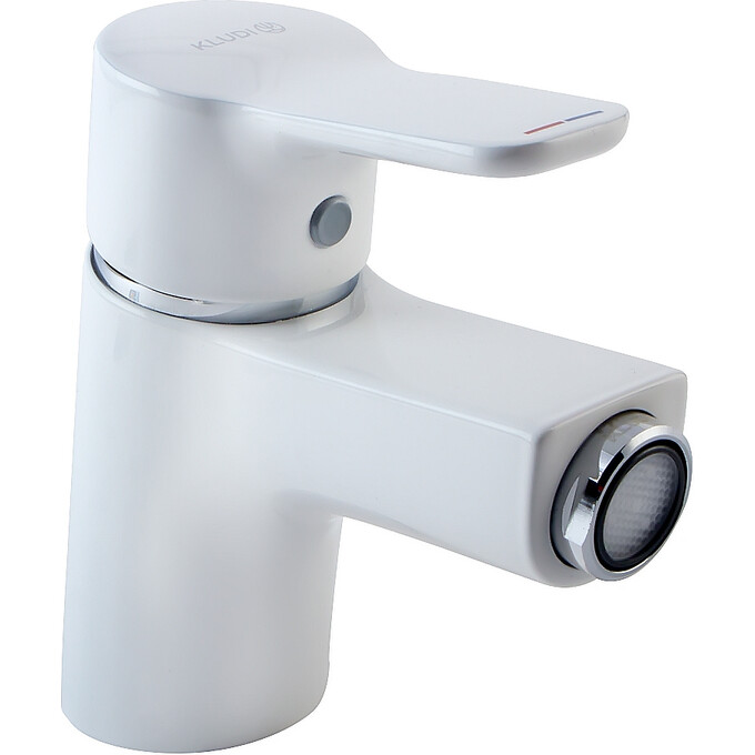 Змішувач для біде Kludi Pure And Easy 375339165 (білий, з донним клапаном), фото 