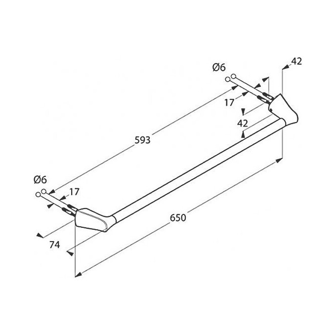 Полотенцедержатель Kludi Ambienta 5398005, фото 3