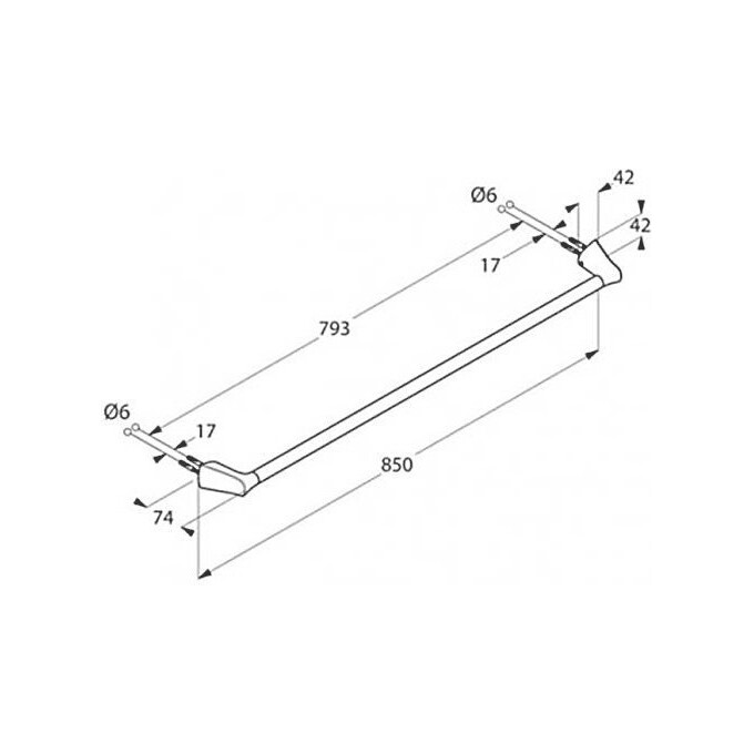 Полотенцедержатель Kludi Ambienta 5397905, фото 3