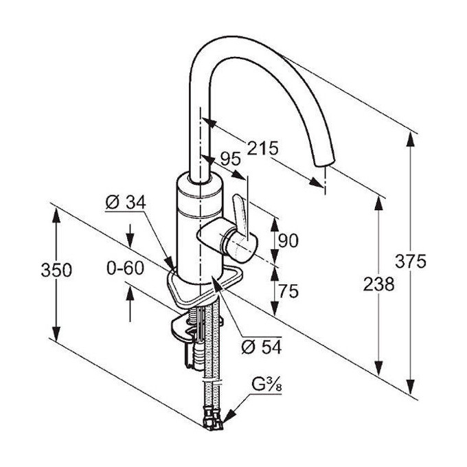 Смеситель для кухни Kludi E-Go 422000575 (электронный), фото 3