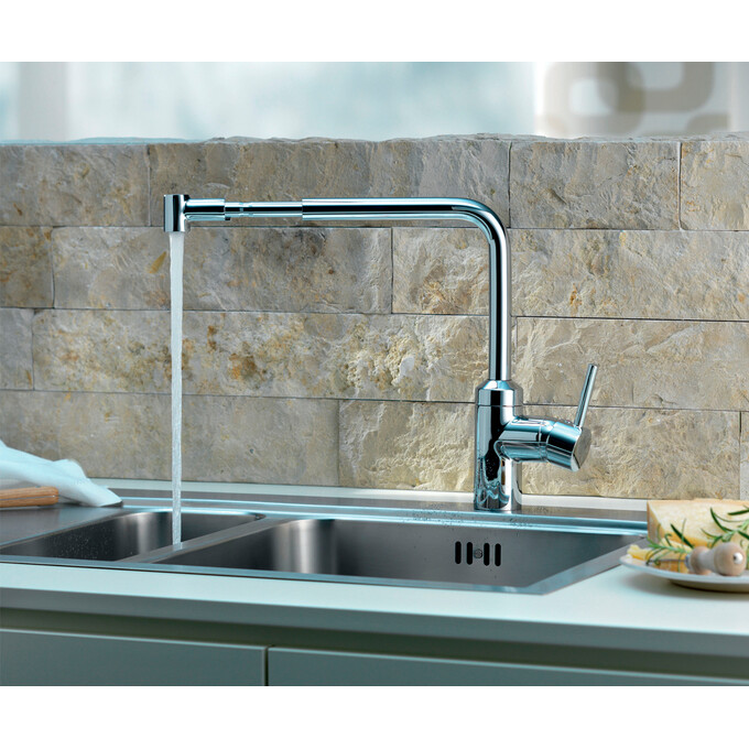 Смеситель для кухни Kludi L-Ine 428210577 (с выдвижной лейкой), фото 2