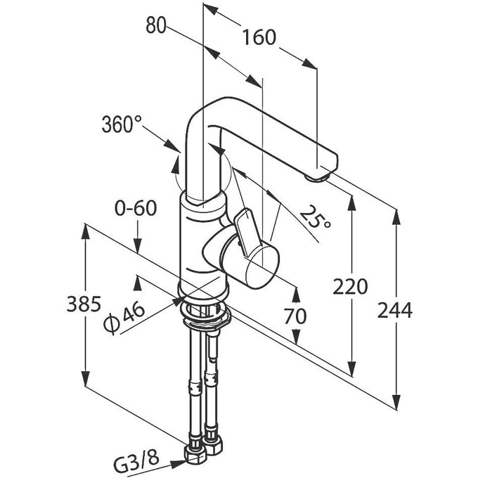 Смеситель для кухни Kludi Zenta 420260575, фото 2
