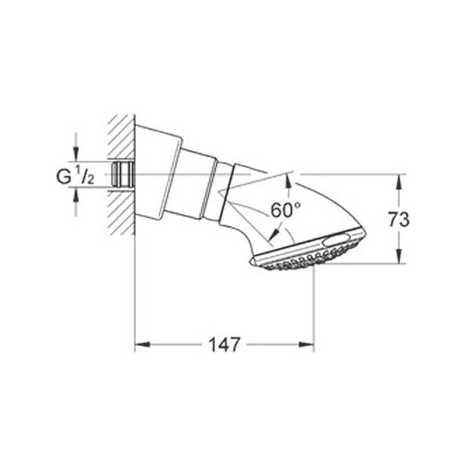 Верхній душ Grohe Movario 28504000, фото , изображение 2