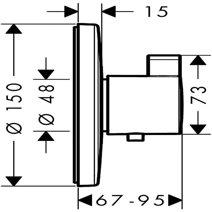 Термостат Hansgrohe Ecostat 15756000, фото 2