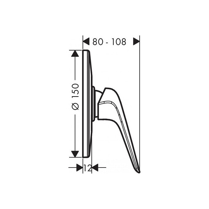 Змішувач для душу Hansgrohe Novus 71068000, фото , изображение 4