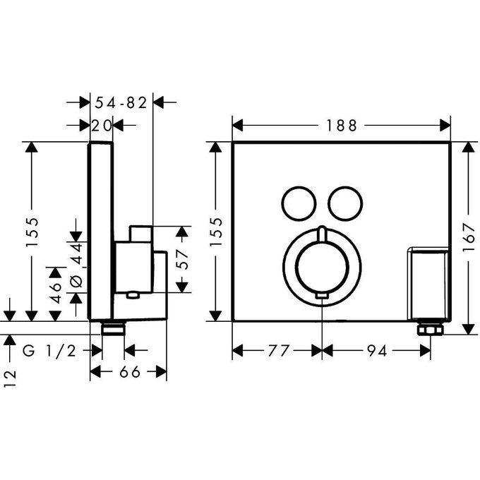 Термостат Hansgrohe Shower Select 15765000, фото 4