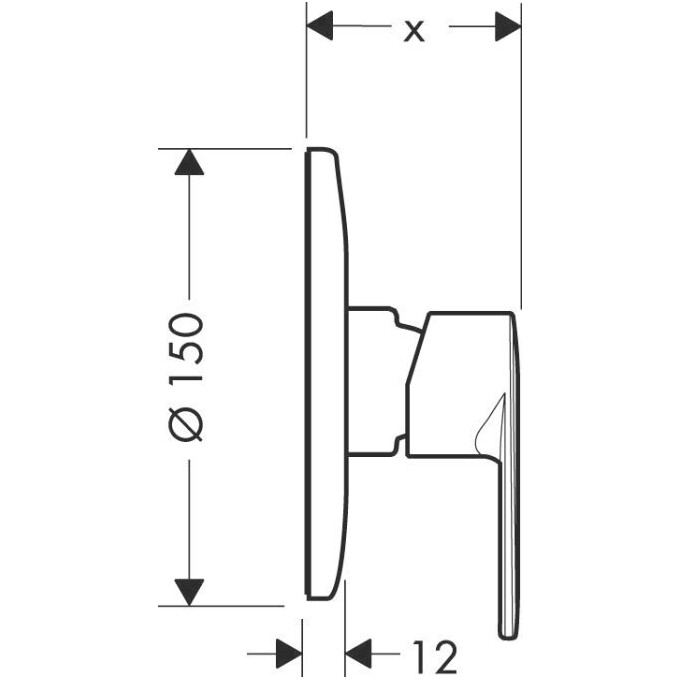 Внешняя часть Hansgrohe Talis E2 31636000, фото 2
