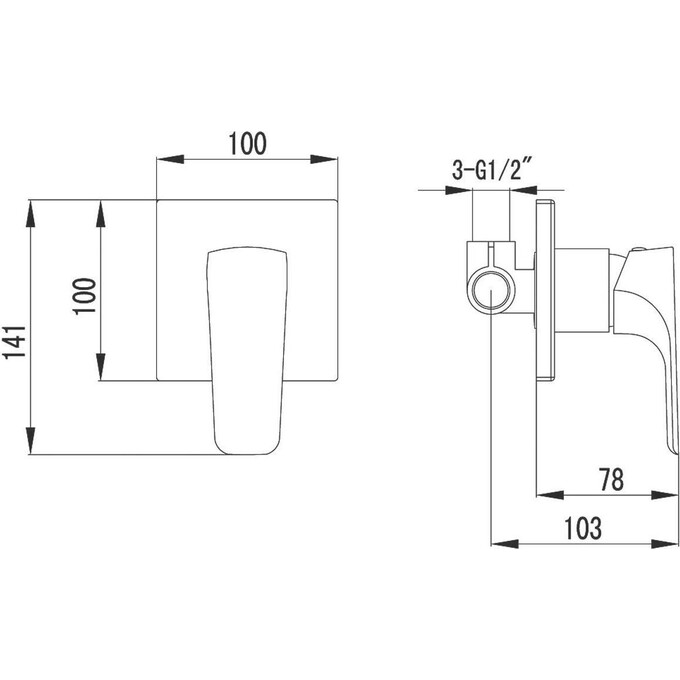 Однорычажный смеситель Imprese Valtice VR-15320(Z), фото 2
