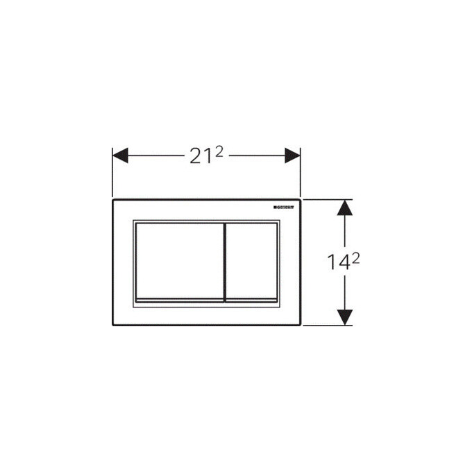 Клавиша смыва Geberit Omega30 115.080.KK.1, фото 2