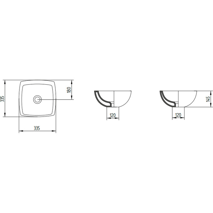 Раковина овальна Aet Spot L233T0R0V0100, фото , изображение 2