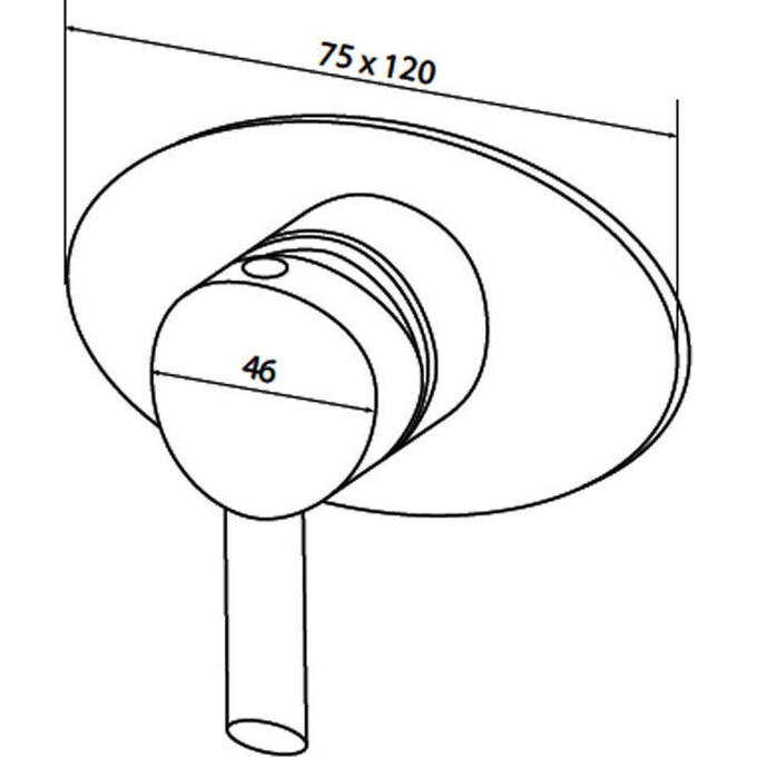 Змішувач прихованого монтажу Am.Pm Awe F1575000 (внутрішня частина в комплекті), фото , изображение 2
