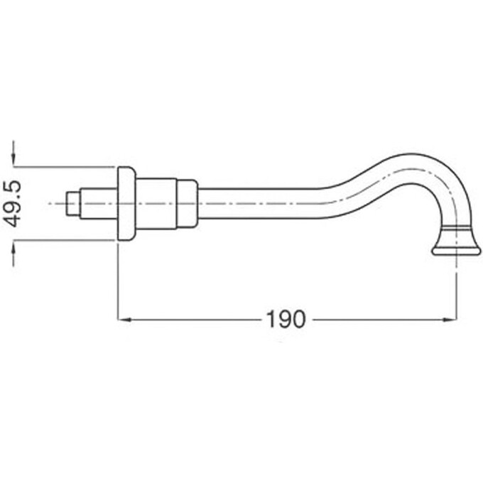 Настінний вилив Bugnatese Accessori RICCR19325, фото , изображение 2