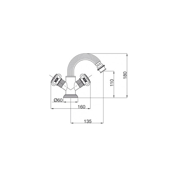 Смеситель для биде Bugnatese Olympia OLYDO8444, фото 2