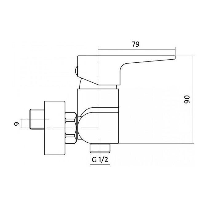 Змішувач одноважільний Cersanit Vigo S951-035, фото , изображение 2