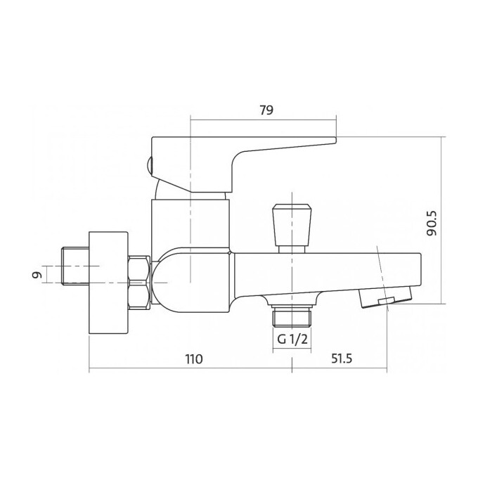 Змішувач одноважільний Cersanit Vigo S951-010, фото , изображение 2
