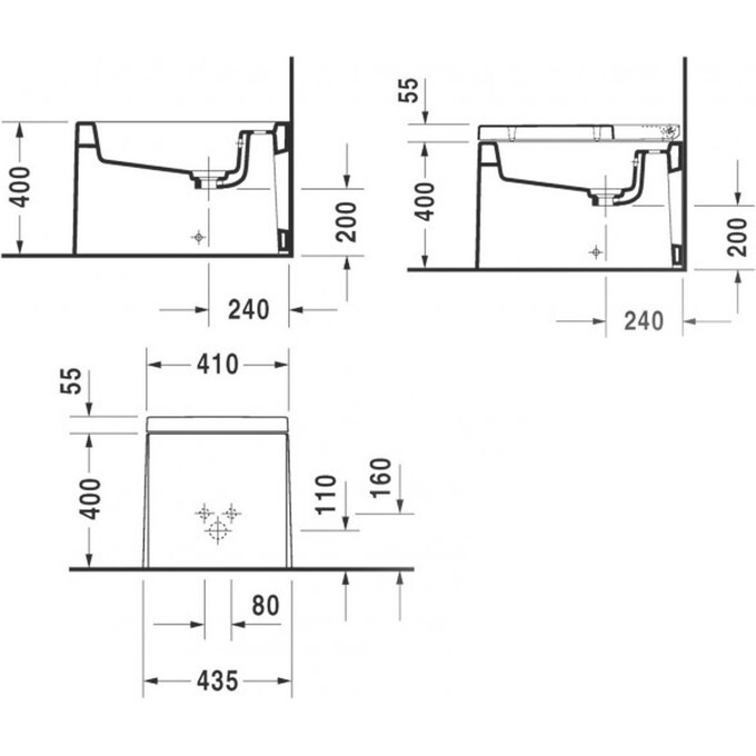 Биде напольный Duravit Starck X 2270100032, фото 3