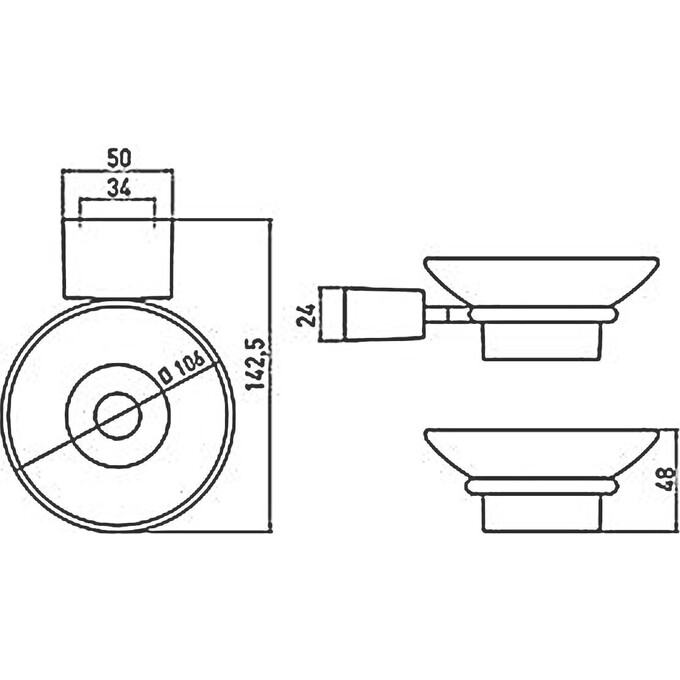 Мильниця Emco Logo 2 3030 001 00, фото , изображение 2