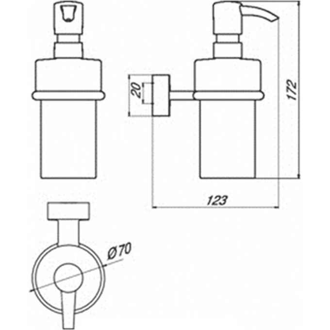 Дозатор для мила Emco Rondo 2 4521 001 00, фото , изображение 2