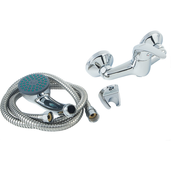 Смеситель для душа Ferro Basic Chrome BBC77 (с лейкой и шлангом), фото 3