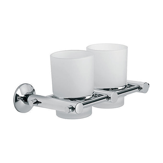 Склянка для зубних щіток Ferro Lago Chrome A04 (настінна, подвійна), фото 