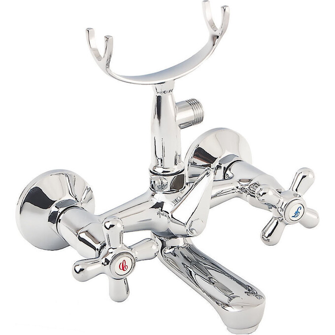 Смеситель для ванны Ferro Retro Chrome XR11 (с лейкой и шлангом), фото 2