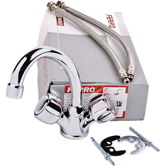 Смеситель для умывальника Ferro Standard Chrome BST2, фото 3