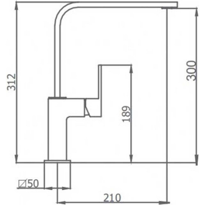 Змішувач для кухні Grb Kitchens 60820600, фото , изображение 2
