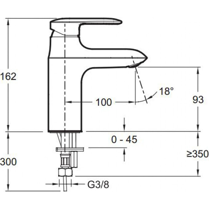Смеситель для раковины Jacob Delafon Kumin E99447-CP, фото 2