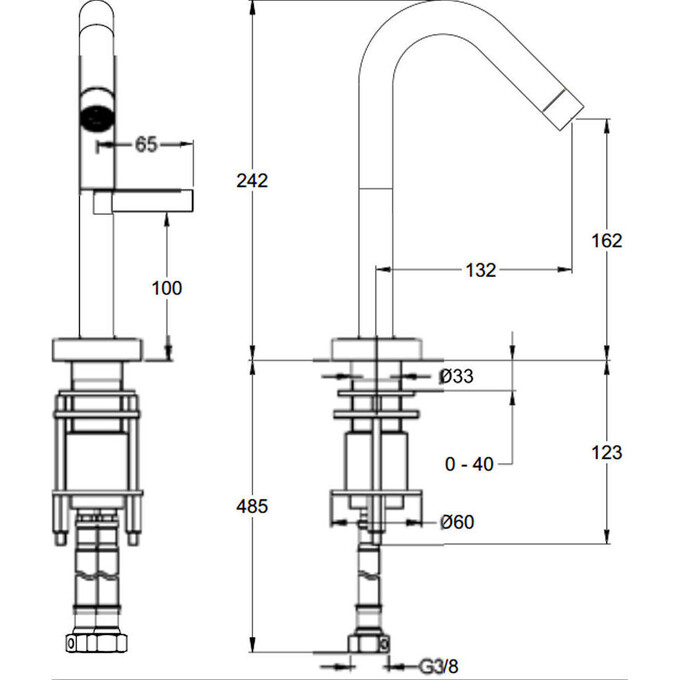 Смеситель Jacob Delafon E979-4-CP, фото 2