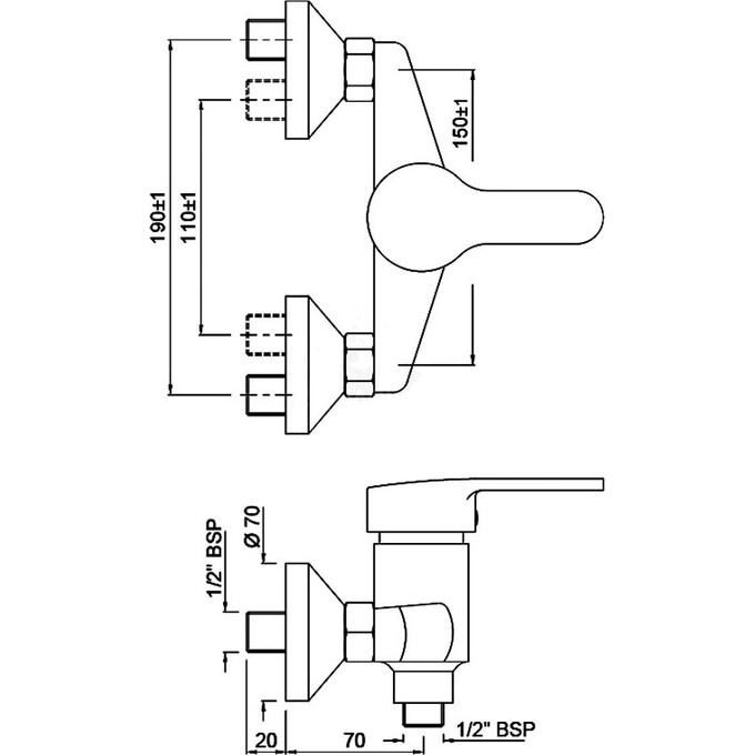 Смеситель для душа Jaquar Opal Prime OPP-CHR-15149PM, фото 2