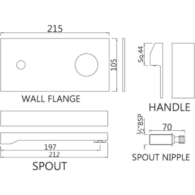 Змішувач для раковини Jaquar Kubix KUB-CHR-35233FK, фото , изображение 2
