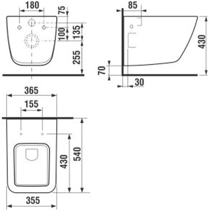 Унитаз без крышки Jika Pure H8204230000001, фото 2