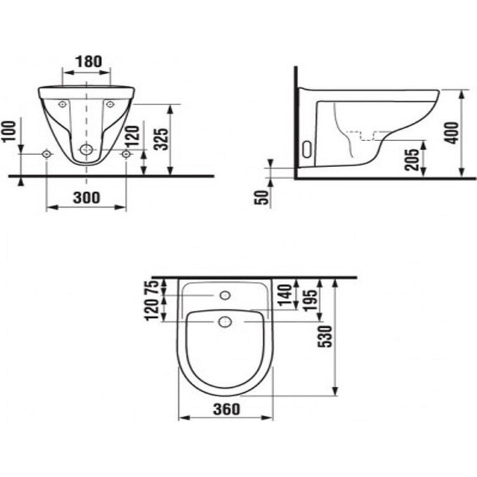 Биде Jika Lyra Plus H8303810003041, фото 2