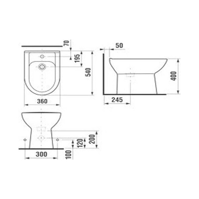 Биде Jika Olymp H8326110003041, фото 2