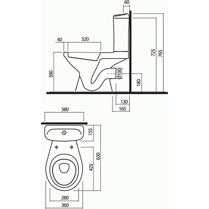 Унитаз-компакт Kolo Idol 19026-00U, фото 2