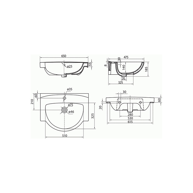 Раковина для ванной Kolo Freja L71965000, фото 3