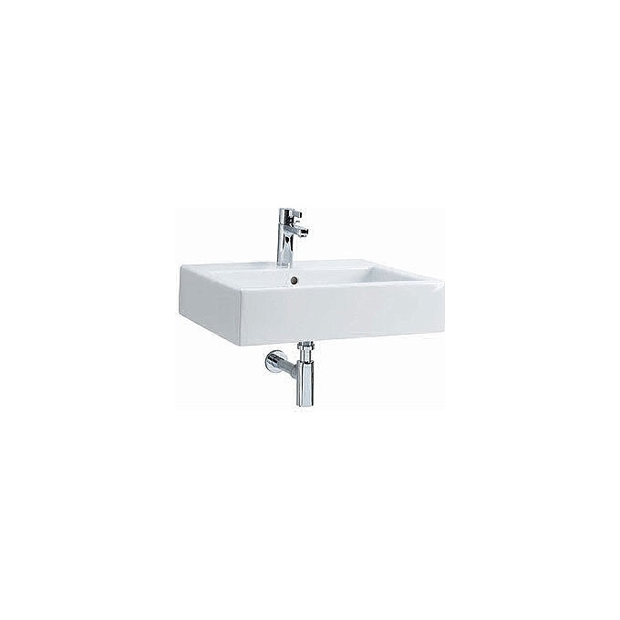 Умывальник с прямоугольной раковиной 60 см, с отверстием, c переливом Kolo Twins L51160000, фото 4