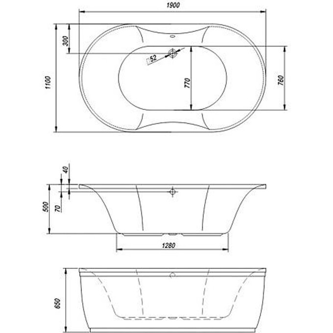 Овальная ванна Kolpa San Gloriana 740292, фото 2