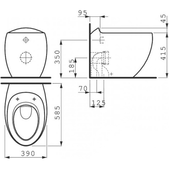 Напольный унитаз без крышки Laufen Alessi One H8219714000001, фото 3