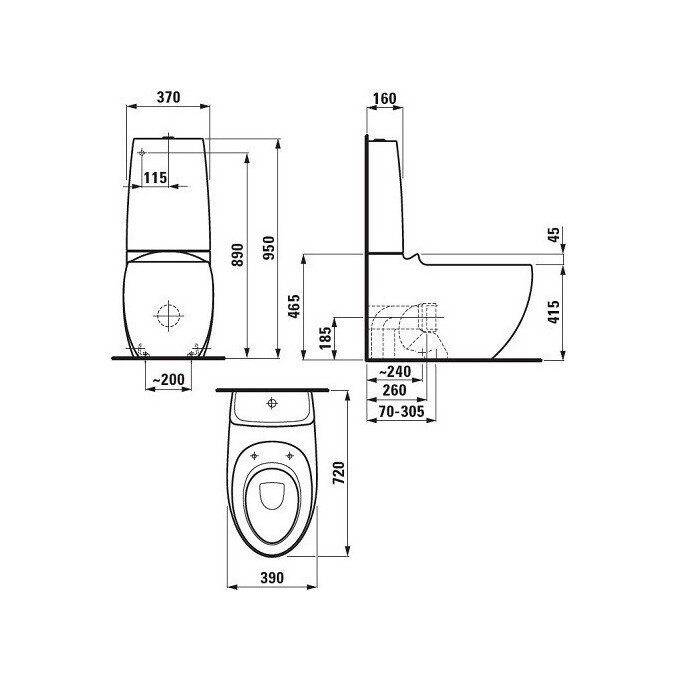 Унитаз керамический Laufen Alessi One H8229764000001, фото 4