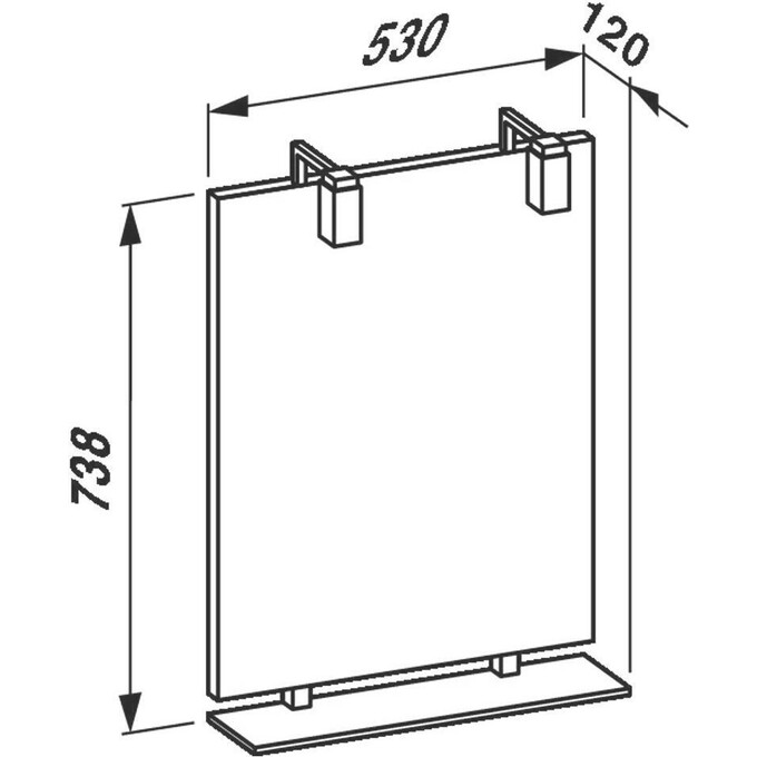 Подвесное зеркало Laufen Case H4419510705701, фото 2