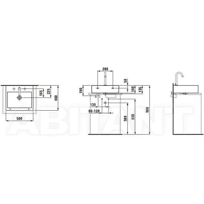 Умывальник Laufen Living H8174320001041, фото 3
