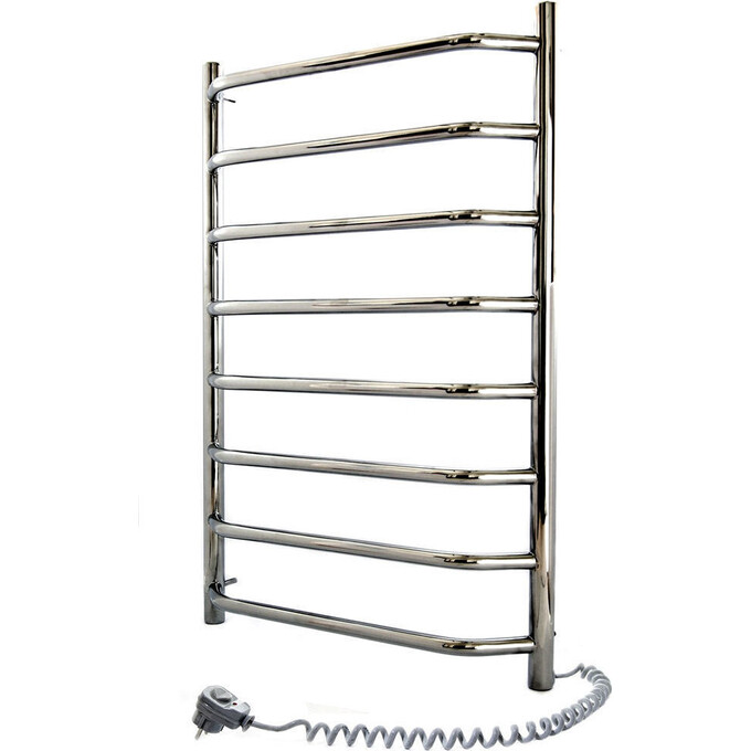 Электрический полотенцесушитель Navin Блюз 10-006020-4880 (480x800, правый), Доступные размеры: 480 x 800, Цвет производителя: хром, Подключение полотенцесушителя: правое, фото 