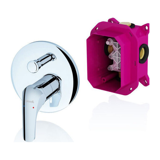 Зовнішня частина змішувача прихованого монтажу для ванни Ravak Rosa X070050, фото 